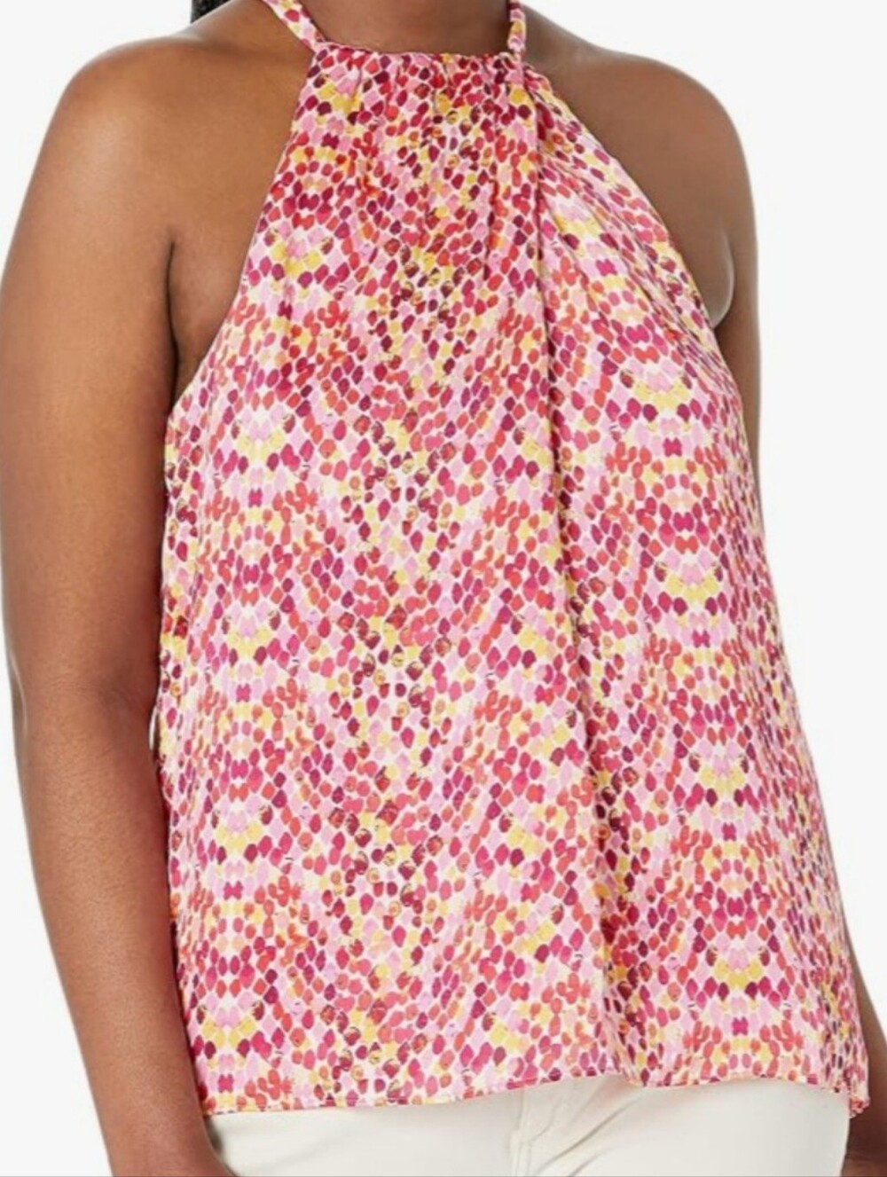 🩷 NWT Trina Turk Rosemary Pink Multi Halter Top